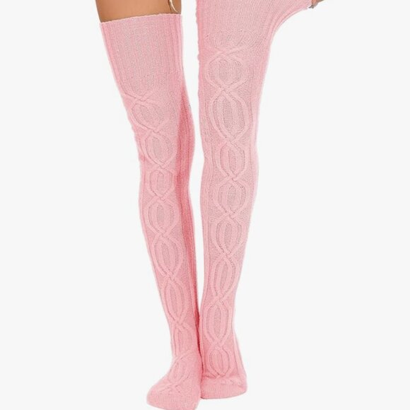 Thigh High Knitted Winter Boot Socks - Picture 3 of 6
